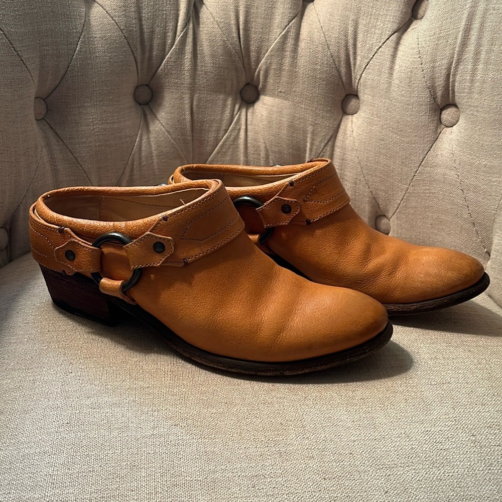 Frye Tan Ankle Boots